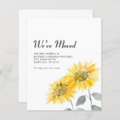 引っ越しましたひまわり移動告知 (正面/裏面)