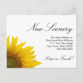 引っ越しましたひまわり 案内ポストカード (正面)