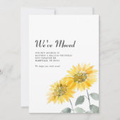 引っ越しましたひまわり 案内状 (正面)