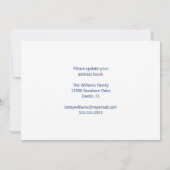 引っ越しましたへフロリダデスティンビーチ写真の移動 案内状 (裏面)