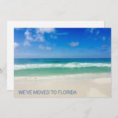 引っ越しましたへフロリダデスティンビーチ写真の移動 案内状 (正面/裏面)