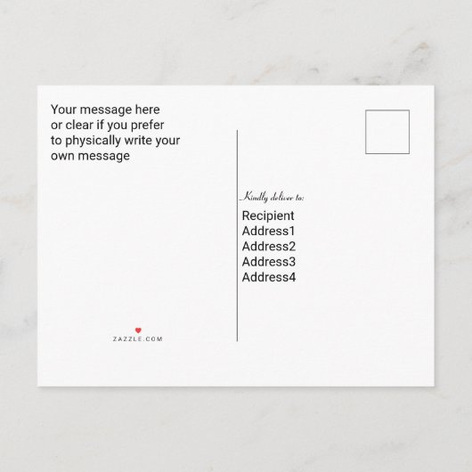 引っ越しましたも猫も来だ。変更されたアドレス 案内ポストカード (裏面)