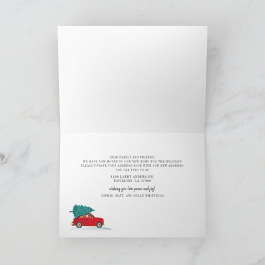 引っ越しましたアドレスの休日の移動案内 シーズンカード (内部)