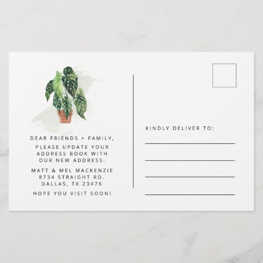 引っ越しましたアドレスの変更に関するお知らせ (裏面)