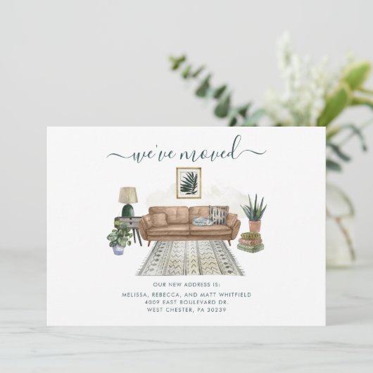 引っ越しましたアドレスの移動 案内状 (スタンド正面)