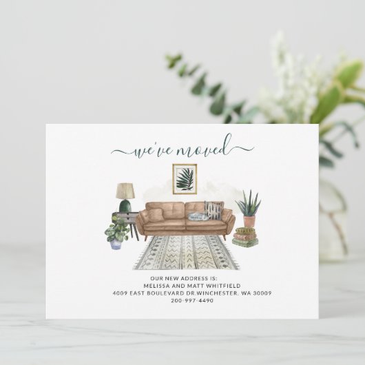 引っ越しましたアドレスの移動 案内状 (スタンド正面)