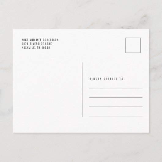 引っ越しましたアドレスひまわり移動 案内ポストカード (裏面)