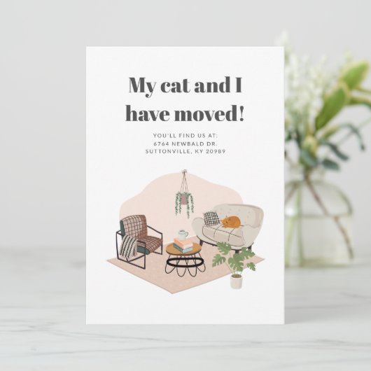 引っ越しましたアドレスシックな移動 案内状 (スタンド正面)