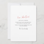 引っ越しましたアドレス新年の冒険の移動 案内状 (裏面)