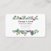 引っ越しましたアドレスEucalyptusの移動発表 名刺 (正面)