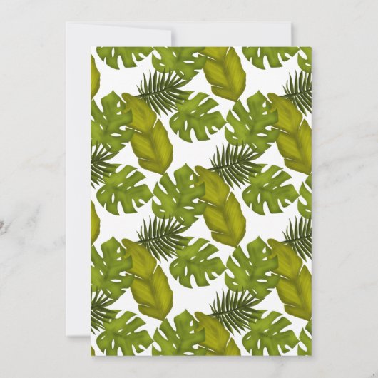 引っ越しましたアロハfromハワイトロピカル葉 案内状 (裏面)