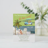 引っ越しましたイングリッシュブルドッグ海ビーチ移動 案内状 (スタンド正面)