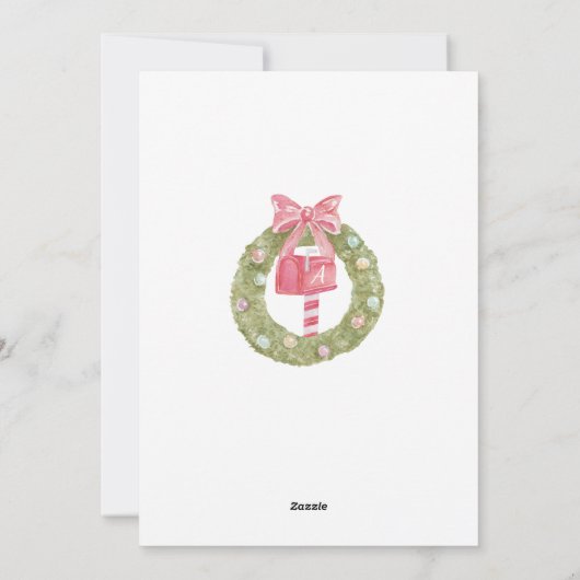 引っ越しましたウアホームスイートホームジンガーブレッドハウス シーズンカード (裏面)