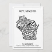 引っ越しましたウィスコンシン州フローラ曼荼羅 案内状 (正面)