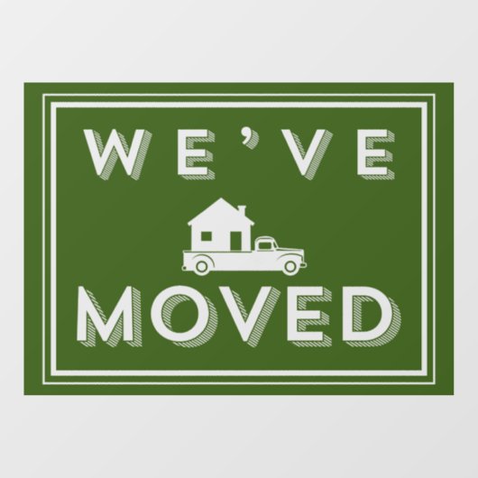 引っ越しましたウィンドウの固定 ウィンドウサイン (シート)