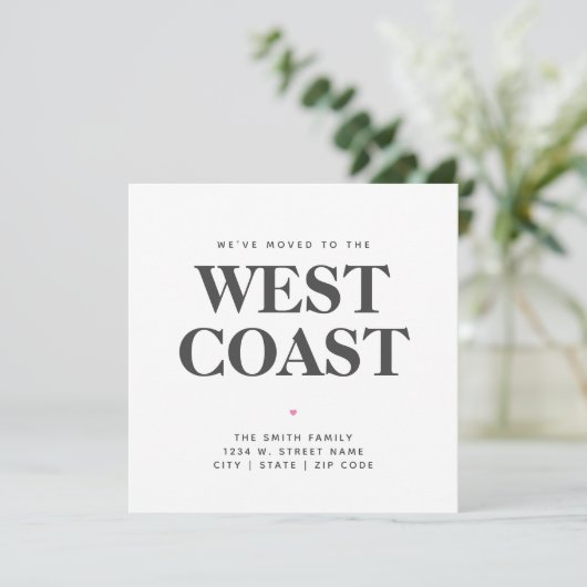 引っ越しましたウエストコーストニュー州ホーム発表 案内状 (スタンド正面)