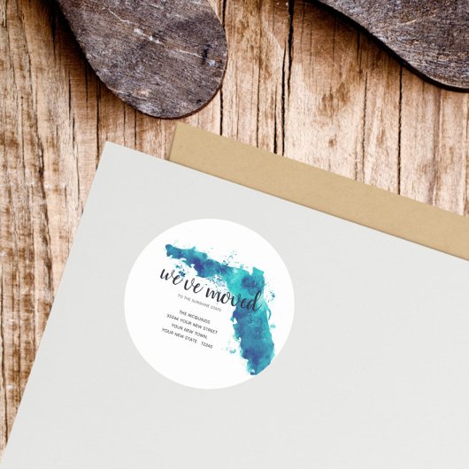 引っ越しましたウォーターカラーフロリダ州 ラウンドシール
