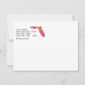 引っ越しましたウォーターカラーフロリダ州 案内状 (裏面)