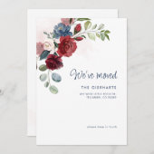 引っ越しましたエレガントフローラ移動 案内状 (正面/裏面)