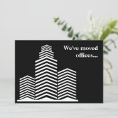 引っ越しましたオフィスモダンシックニュービジネスポスト 案内状 (スタンド正面)