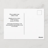 引っ越しましたオフィスSkyline写真の移動 ポストカード (裏面)