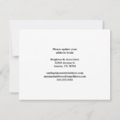 引っ越しましたオフィスSkyline写真の移動 案内状 (裏面)