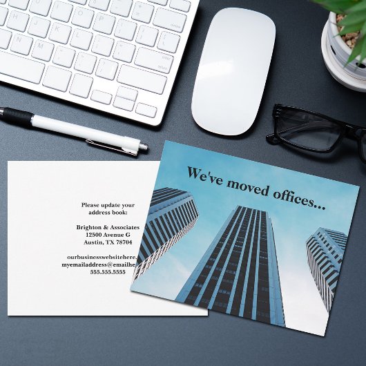 引っ越しましたオフィスSkyline写真の移動 案内状