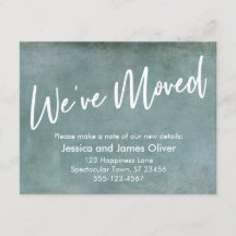 引っ越しましたオン淡い青色のグランジ発表