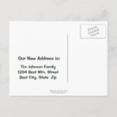 引っ越しましたオールドキャンパーキャンピングアドレス変更 案内ポストカード (裏面)