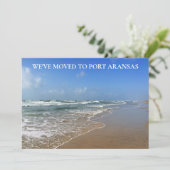 引っ越しましたカスタムテキサス州ビーチシティファミリームービング 案内状 (スタンド正面)