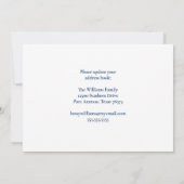 引っ越しましたカスタムテキサス州ビーチシティファミリームービング 案内状 (裏面)