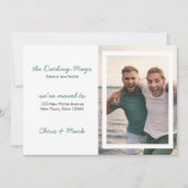 引っ越しましたカスタム写真モダンの新しいアドレス 案内状 (正面)