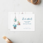 引っ越しましたカップルの動く発表 ノートカード (正面/裏面インサイチュ)