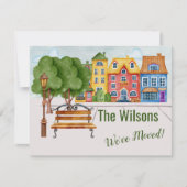 引っ越しましたカラフルの生活の移動 案内状 (正面)