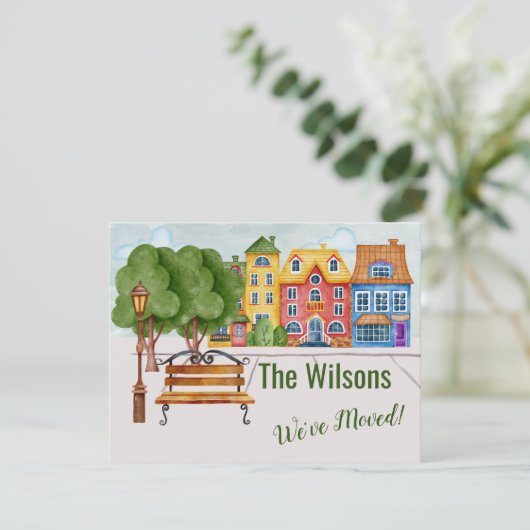 引っ越しましたカラフルの生活の移動 案内状 (スタンド正面)