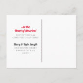 引っ越しましたカンザスシティスカイライン発表 案内ポストカード (裏面)