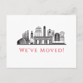引っ越しましたカンザスシティスカイライン発表 案内ポストカード (正面)