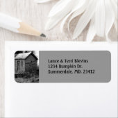 引っ越しましたカントリーシャック引っ越し祝いパーティー ラベル (インサイチュ)