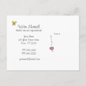 引っ越しましたカード、パッチ 案内ポストカード (裏面)