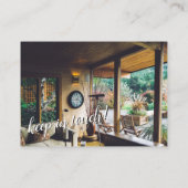 引っ越しましたカード(ホームインテリア写真あり) 名刺 (裏面)