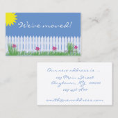 引っ越しましたカード 名刺 (正面/裏面)