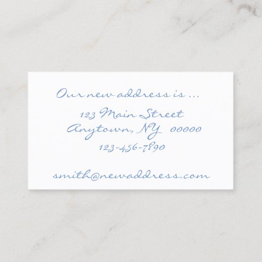 引っ越しましたカード 名刺 (裏面)