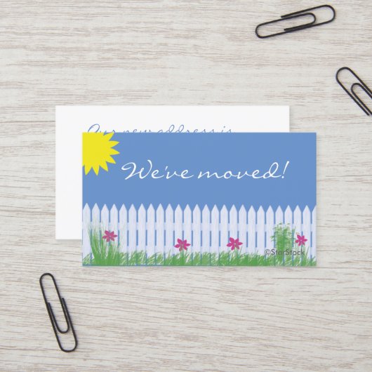 引っ越しましたカード 名刺 (正面/裏面インサイチュ)