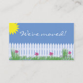 引っ越しましたカード 名刺 (正面)