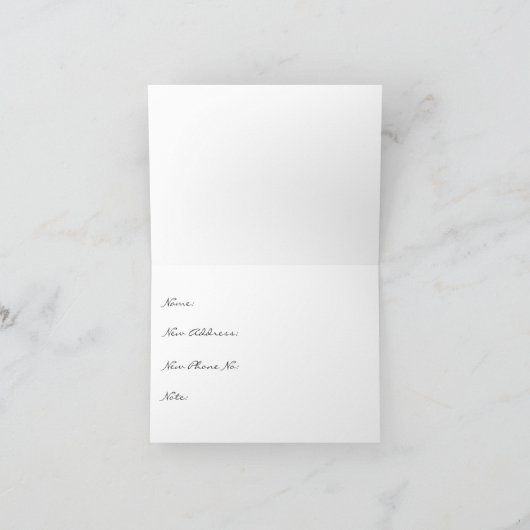 引っ越しましたカード 案内状 (内部)