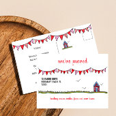 引っ越しましたキュイカスタムビーチハウス 案内ポストカード