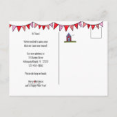 引っ越しましたキュイカスタムビーチハウス 案内ポストカード (裏面)