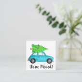 引っ越しましたクラシッククリスマスカー エンクロージャーカード (スタンド正面)