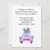 引っ越しましたクラシッククリスマスカー 招待状 (裏面)