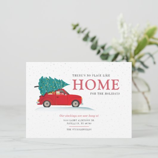 引っ越しましたクリスマスの祝日の新しい住所 案内状 (スタンド正面)